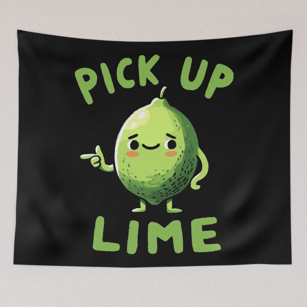 Item preview, Pick up Line Green Lime designed and sold by DoodleDashShop.