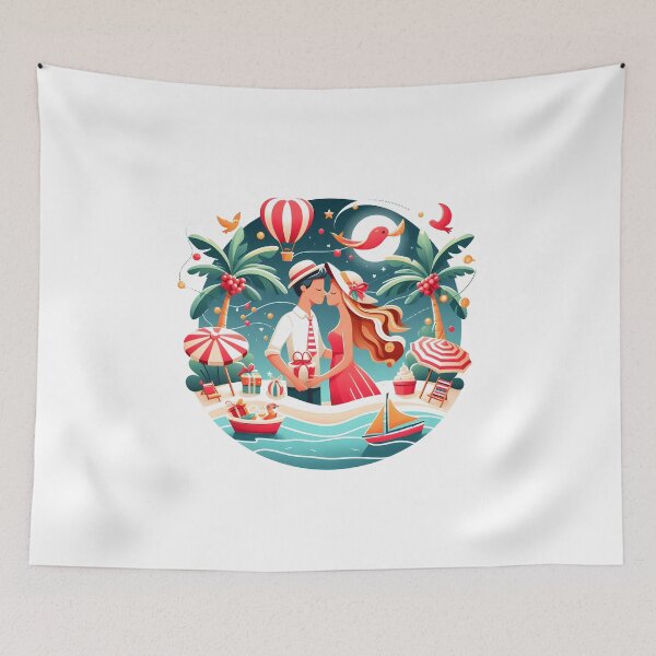 Item preview, Couple in love Travel to world together  designed and sold by vectorillus.
