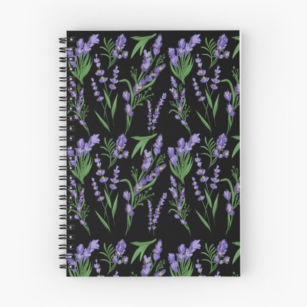 Item preview, The Lavender pattern 5 black designed and sold by AnnCamellia.