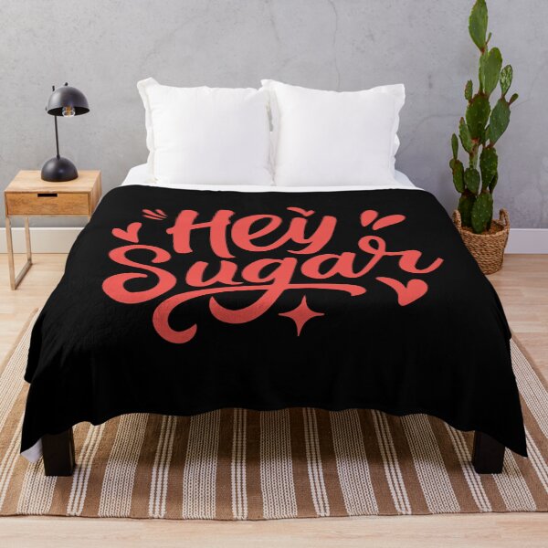 Item preview, hey sugar valentine day , Valentine's Day , xoxo valentine day ,Valentines Day Quote , XOXO Valentines Text in Hot Pink designed and sold by TigerArtistic.