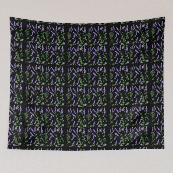 Item preview, The Lavender pattern 6 black designed and sold by AnnCamellia.