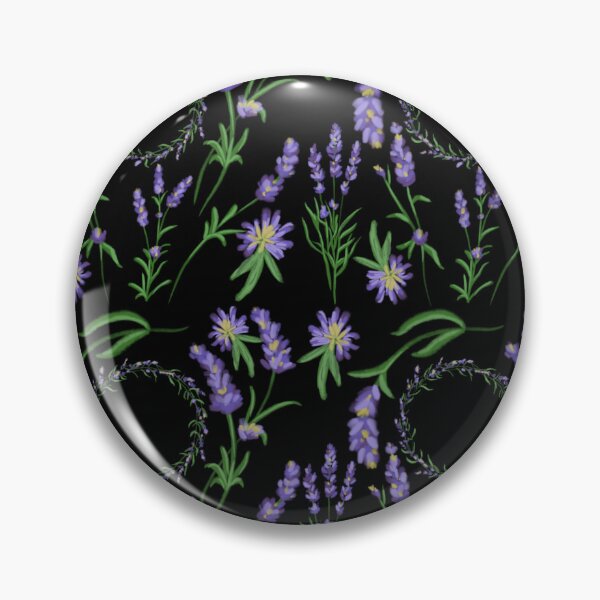 Item preview, The Lavender pattern 7 black designed and sold by AnnCamellia.