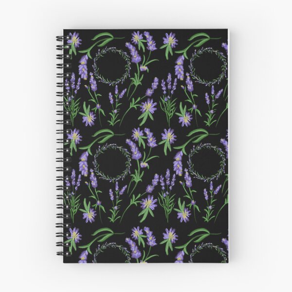 Item preview, The Lavender pattern 7 black designed and sold by AnnCamellia.