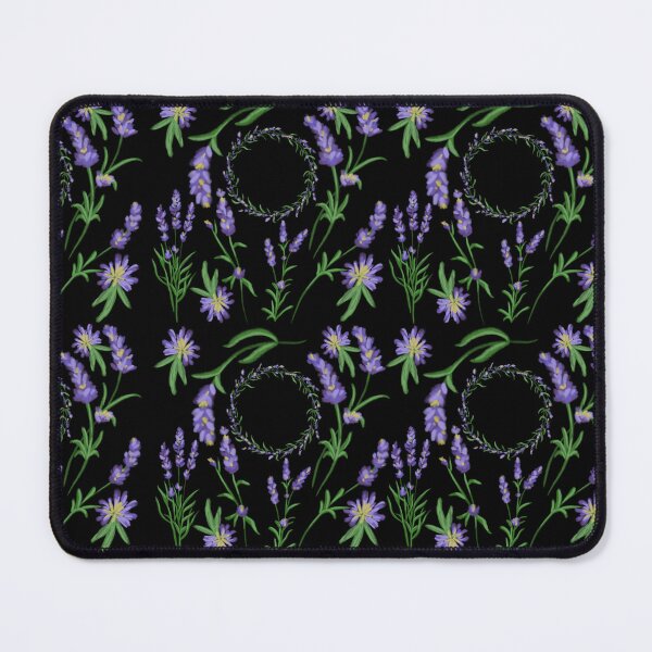Item preview, The Lavender pattern 7 black designed and sold by AnnCamellia.
