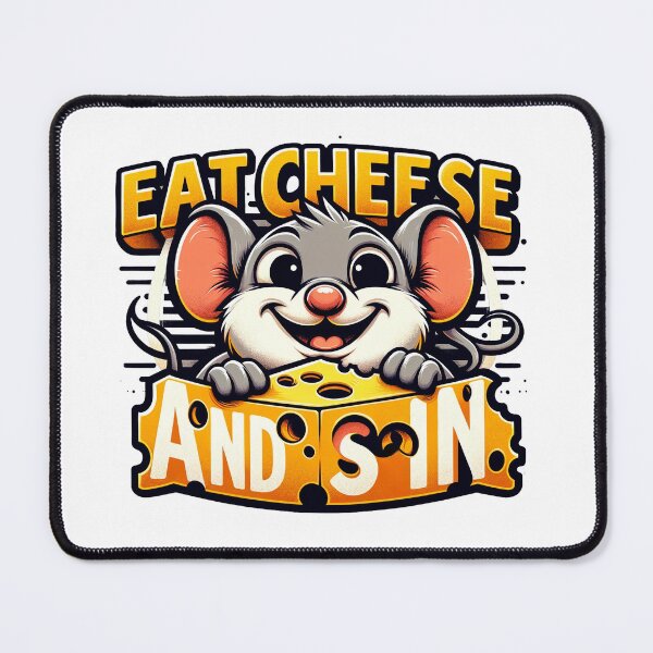 Item preview, eat cheese and sin designed and sold by czarnyfeniks.