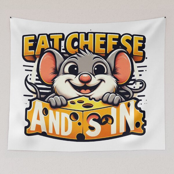 Item preview, eat cheese and sin designed and sold by czarnyfeniks.