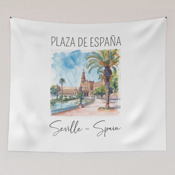Item preview, Watercolor Design of Seville - Spain designed and sold by Sketch-Shack.