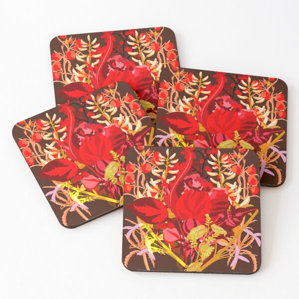 Item preview, Gorgeous red blooms poster art. designed and sold by Meteryards.