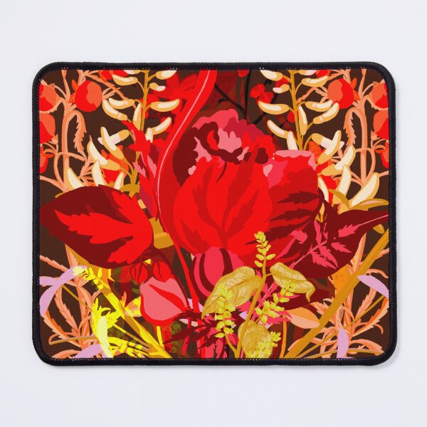 Item preview, Gorgeous red blooms poster art. designed and sold by Meteryards.