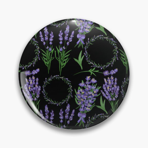 Item preview, The Lavender pattern 8 black designed and sold by AnnCamellia.
