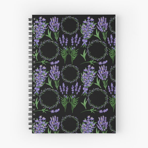 Item preview, The Lavender pattern 8 black designed and sold by AnnCamellia.