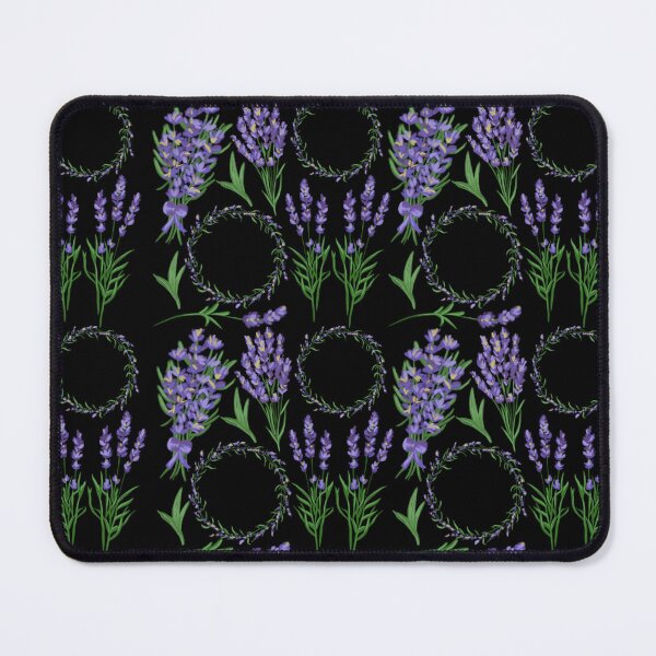 Item preview, The Lavender pattern 8 black designed and sold by AnnCamellia.