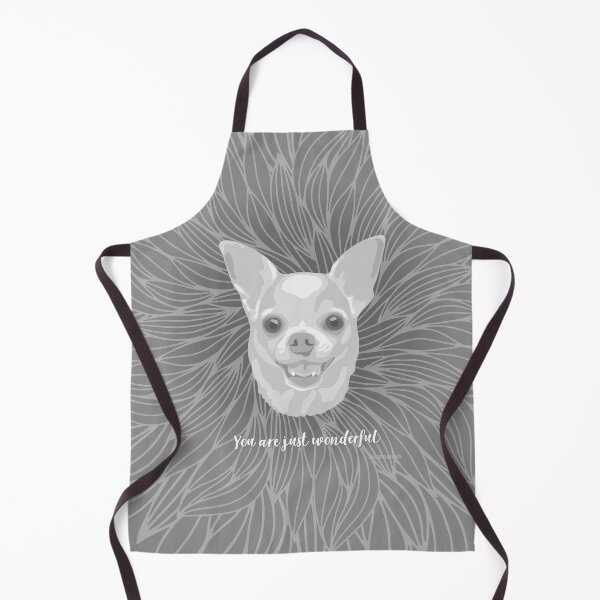 Item preview, Grey Smiling Chihuahua "You are just wonderful" 031301 designed and sold by DuFauna.