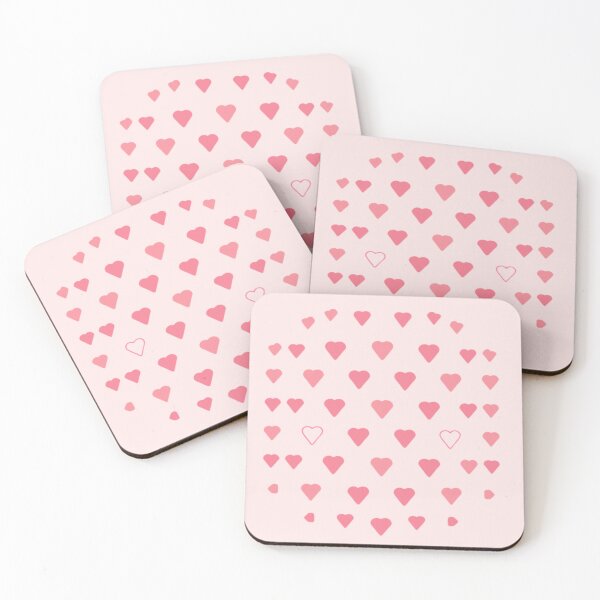 Item preview, Pink Hearts Pattern designed and sold by PatternInArt.