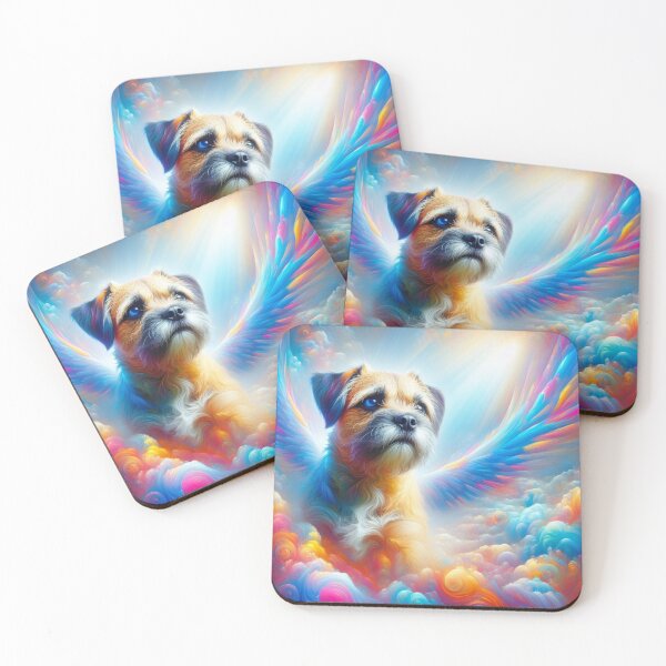 Item preview, Border Terrier in Dog Heaven designed and sold by AIClothingUK.