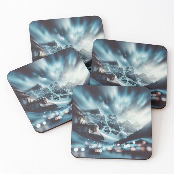 Item preview, Snow-capped peaks under a magical sky designed and sold by Lyavalio.