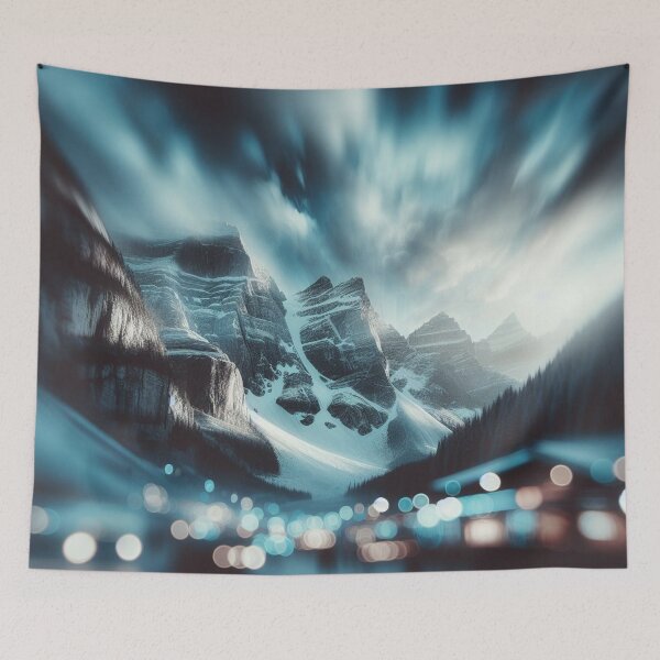 Item preview, Snow-capped peaks under a magical sky designed and sold by Lyavalio.
