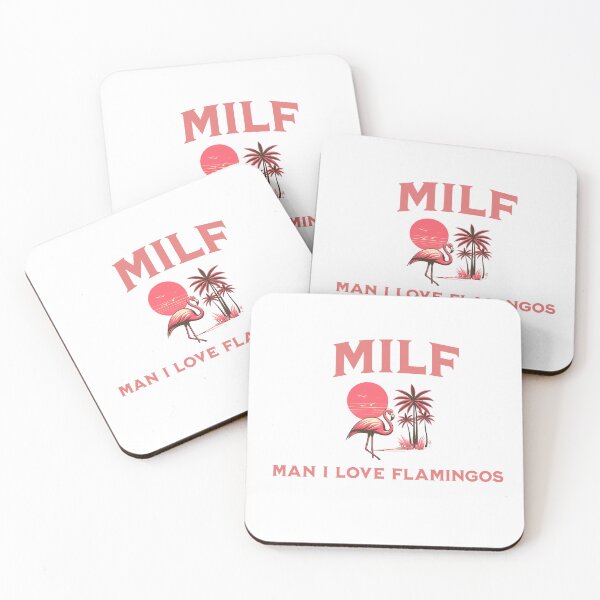 Item preview, MILF - Man I love flamingos design designed and sold by PixelPaletteFun.