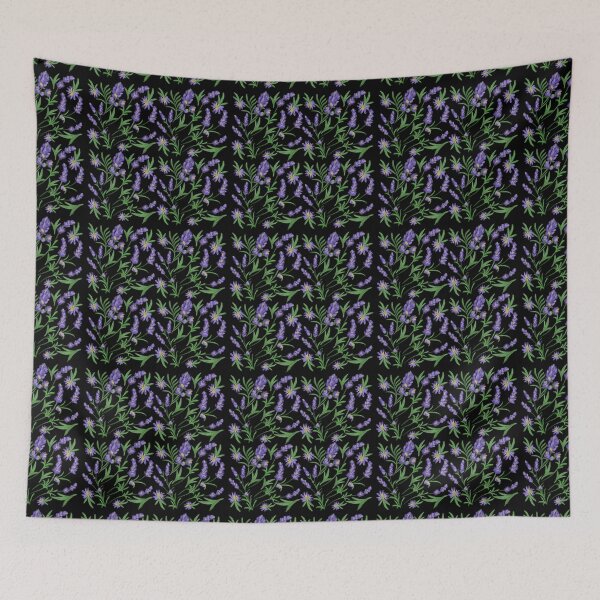 Item preview, The Lavender pattern 10 black designed and sold by AnnCamellia.