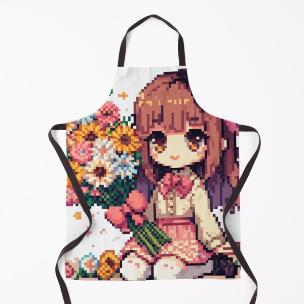 Item preview, Pixelated Flower Girl designed and sold by pixelRatz.