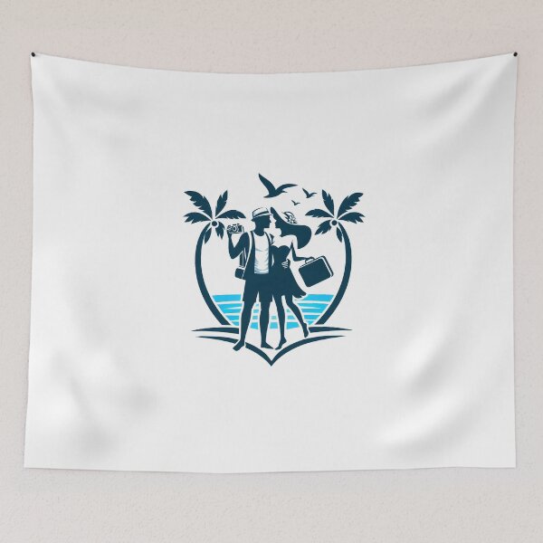 Item preview, Couple in love Travel to world together  designed and sold by vectorillus.