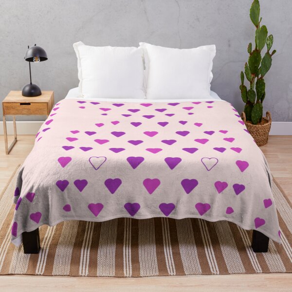 Item preview, Violet and Purple Hearts Pattern designed and sold by PatternInArt.