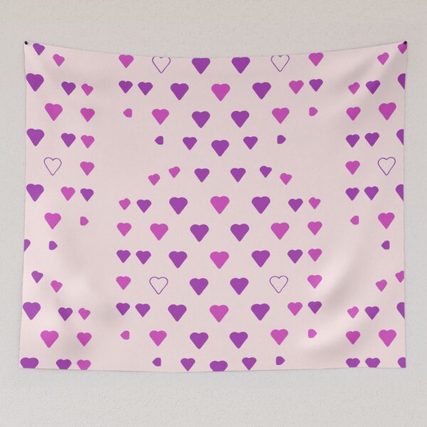 Item preview, Violet and Purple Hearts Pattern designed and sold by PatternInArt.