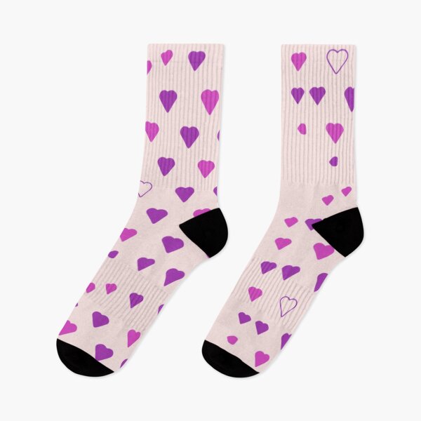 Item preview, Violet and Purple Hearts Pattern designed and sold by PatternInArt.