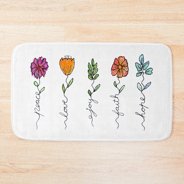 Item preview, Botanical Peace, Love, Joy, Faith, Hope designed and sold by Aithlin123.