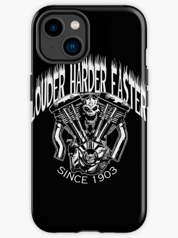 Thumbnail 1 of 4, iPhone Case, LOUDER FASTER HARDER designed and sold by George Webber.