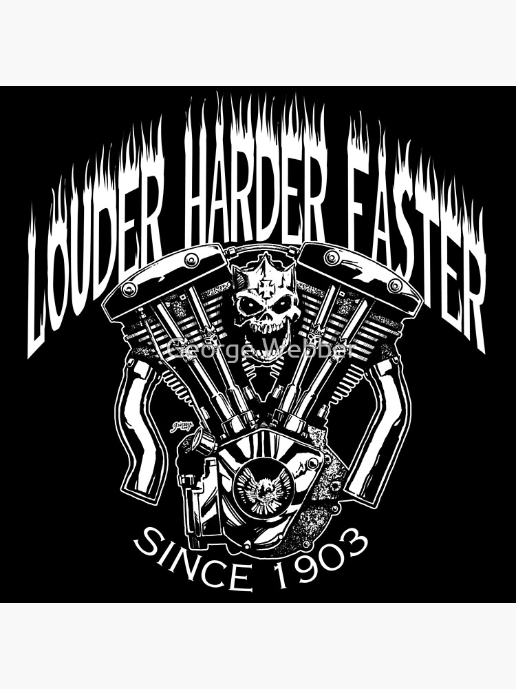 LOUDER FASTER HARDER by gWebberArts