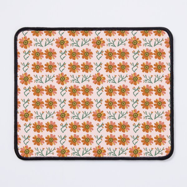 Item preview, Orange and Pink Minimal Flower Pattern designed and sold by PatternInArt.