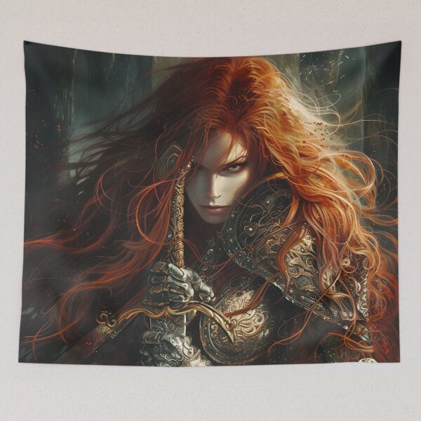 Item preview, Woman Warrior - Fantasy Art designed and sold by Seeker7Seven.
