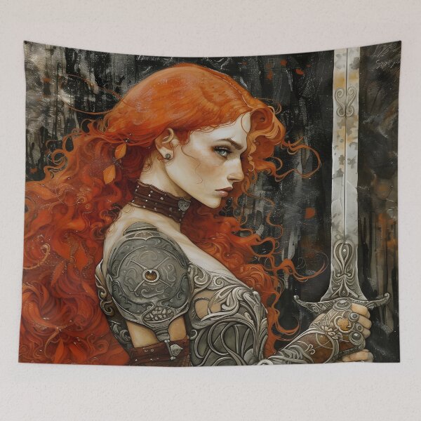 Item preview, Woman Warrior - Fantasy Art designed and sold by Seeker7Seven.
