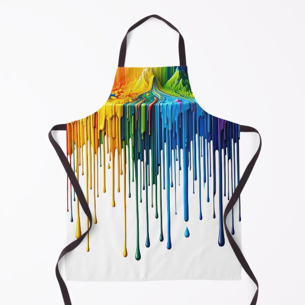 Item preview, Colorful Runny Paint Blobs designed and sold by digital-savant.