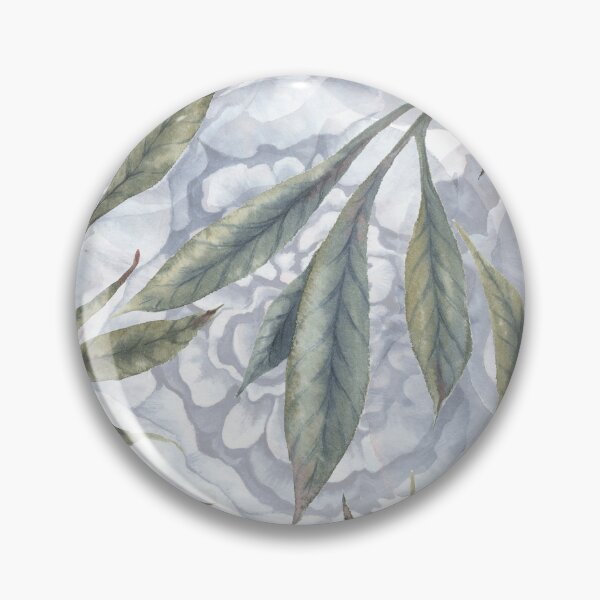 Item preview, Watercolor indigo blue Peonies with buds and leaves seamless pattern. designed and sold by NadyaSaen.