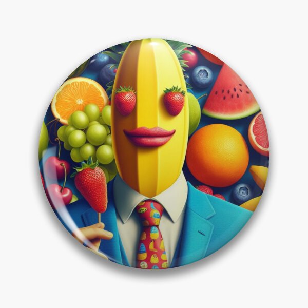 Item preview, Caballero plátano surrealista en un mundo de frutas designed and sold by Lyavalio.