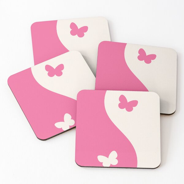 Item preview, Yin Yang Butterfly Pink and Beige Aesthetic designed and sold by LinDraws.