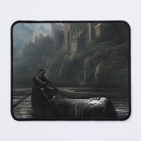 Item preview, The Body of Elaine Taken to King Arthur's Palace - Gustave Doré designed and sold by darkgothicart.