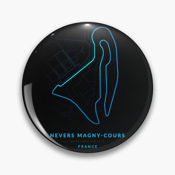 Item preview, Nevers Magny-Cours circuit in France in blue color neon style designed and sold by Jerhus.