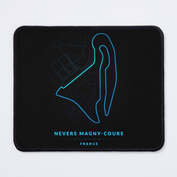 Item preview, Nevers Magny-Cours circuit in France in blue color neon style designed and sold by Jerhus.
