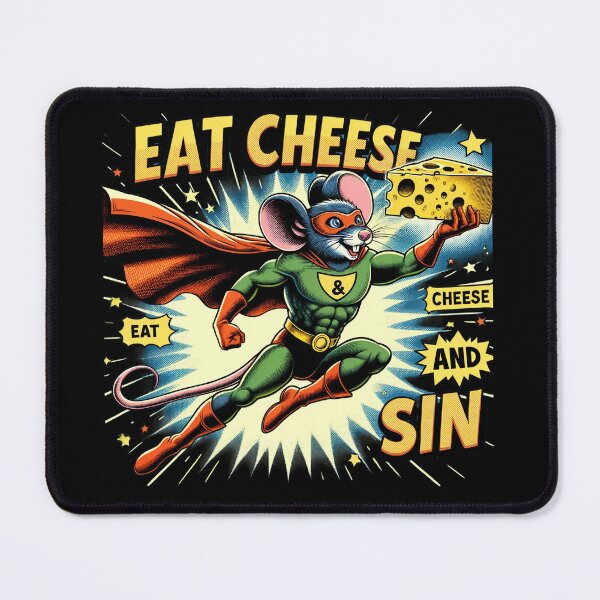 Item preview, eat cheese and sin designed and sold by czarnyfeniks.