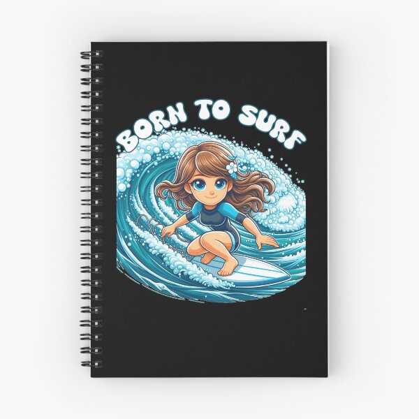 Item preview, Cute Girl Born To Surf designed and sold by Aurorapod.