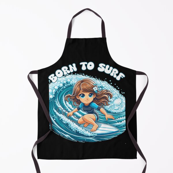 Item preview, Cute Girl Born To Surf designed and sold by Aurorapod.