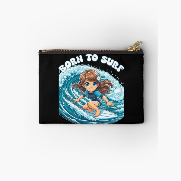 Item preview, Cute Girl Born To Surf designed and sold by Aurorapod.