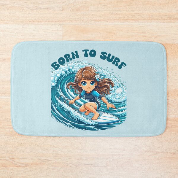 Item preview, Cute Girl Born To Surf designed and sold by Aurorapod.