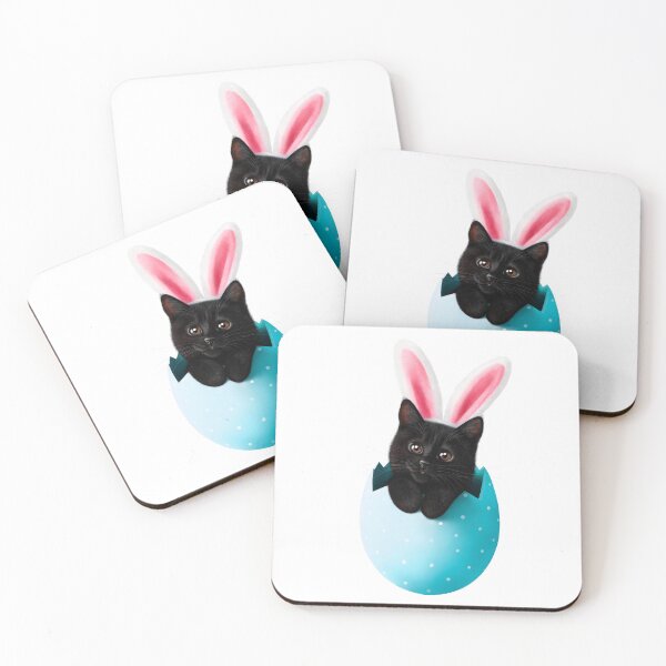 Item preview, Easter black cat designed and sold by Valeriya Korenkova Kodamorkovkart.