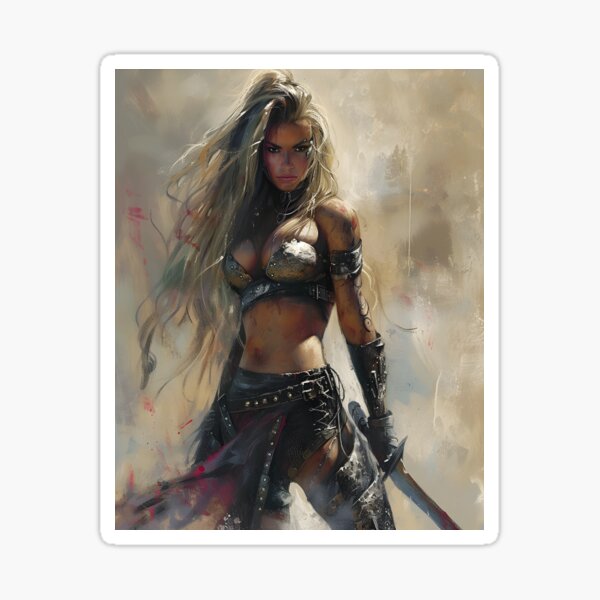 Item preview, Warrior Woman - :Fantasy Art designed and sold by Seeker7Seven.