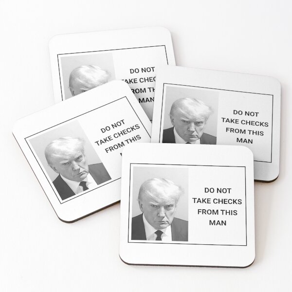 Item preview, Donald Trump Mugshot - Do Not Take Checks designed and sold by humnoo.