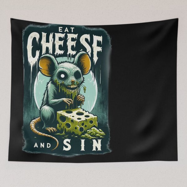 Item preview, eat cheese and sin designed and sold by czarnyfeniks.